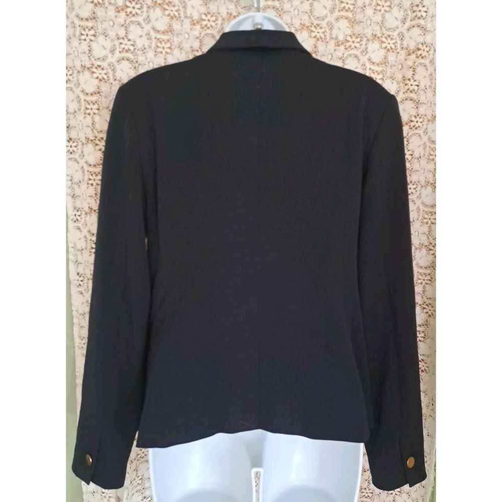 A New Day Double Breasted Blazer Size 12 Federal Blue Goldtone Buttons Lined NWT - Picture 11 of 11